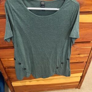 Knox Rose Forest Green Short Sleeve Top